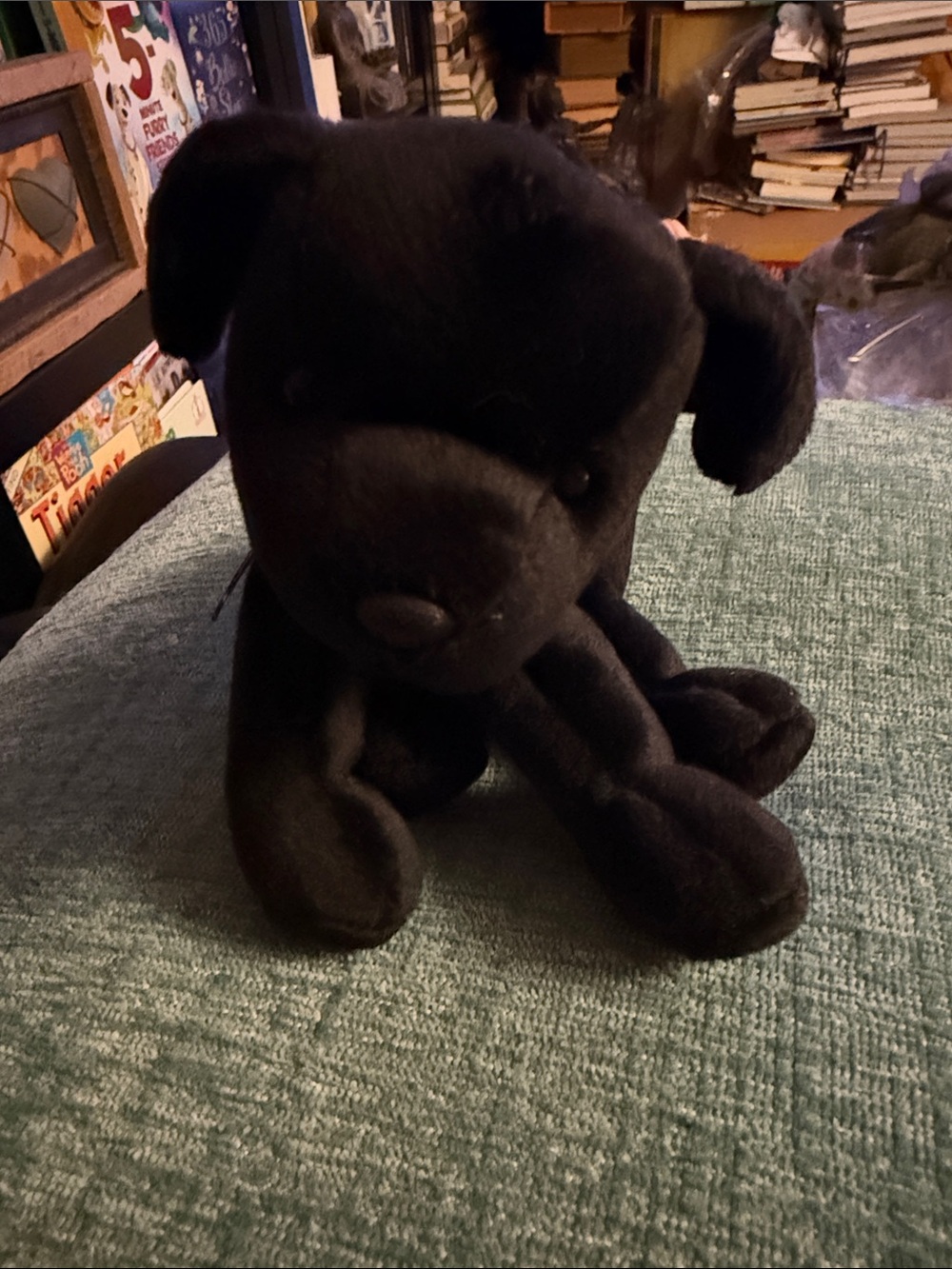 TY Beanie Baby “Luke” the Black Lab Dog Retired Vintage  (5 inch)